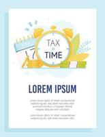 tax time concept vector