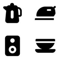 Household Appliances Elements vector