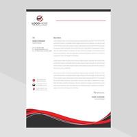 Elegant letterhead template design in minimalist style vector