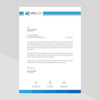 Elegant letterhead template design in minimalist style vector