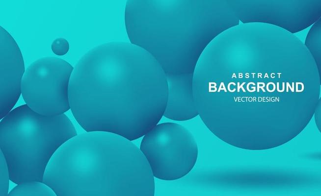 Abstract background with falling 3d balls