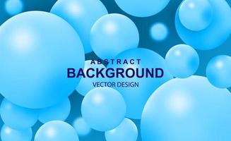 Abstract background with falling 3d balls vector