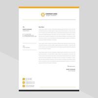 Elegant letterhead template design in minimalist style Free Vector