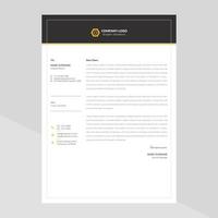 Elegant letterhead template design in minimalist style Free Vector