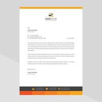 Elegant letterhead template design in minimalist style Free Vector