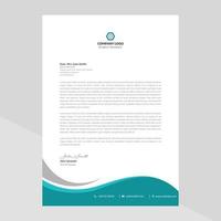 Elegant letterhead template design in minimalist style Free Vector