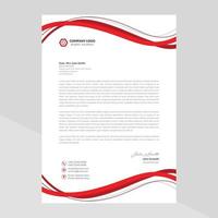 Elegant letterhead template design in minimalist style Free Vector
