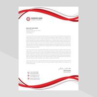 Elegant letterhead template design in minimalist style Free Vector