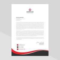 Elegant letterhead template design in minimalist style Free Vector