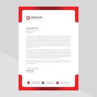 Elegant letterhead template design in minimalist style Free Vector