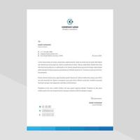 Elegant letterhead template design in minimalist style Free Vector