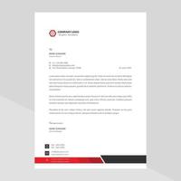Elegant letterhead template design in minimalist style Free Vector