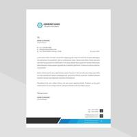 Elegant letterhead template design in minimalist style Free Vector