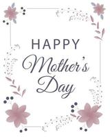 Happy mother's day banner with flowers. Perfect for greeting cards, websites, banners or tags. Vector illustration.