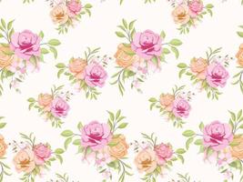 Seamless Pattern Floral Concept Template Design for Textile and Wallpaper vector