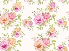 Seamless Pattern Floral Concept Template Design for Textile and Wallpaper