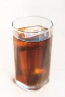 Iced cola glass - selectiv focus point photo
