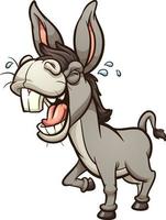 Braying Cartoon Donkey