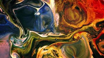 Abstract Mixture of Ink Exploding Movement on Milky Water video