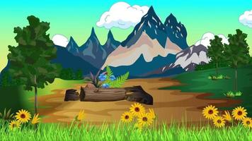 The Windy Green Plain Animation video