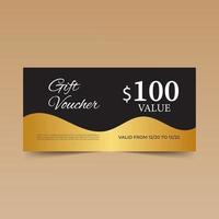 Elegant  Gift Voucher Design Template vector