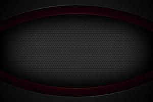 Black abstract vector background with overlapping characteristics.