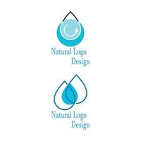 Diseño de ilustración de vector de plantilla de logotipo de gota de agua