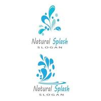 water splash icon vector illustration design template