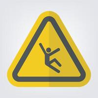 Climb Hazard Symbol Sign Isolate On White Background vector