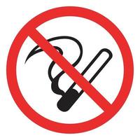 No Smoking Sign Set vector