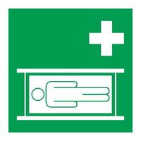 Emergency Stretcher Symbol Sign Isolate On White Background vector