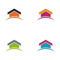 Home icon logo design template vector