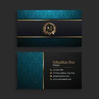 Luxury Professional Business Card Template vector