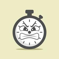 Clock Character Vector Design