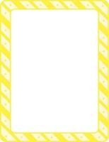 Empty diagonal stripes frame banner template vector