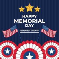 Happy Memorial Day Background vector