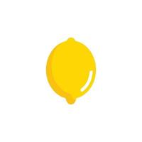 Fresh lemon fruit vector illustration icon