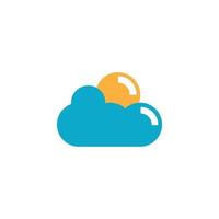 vector de nube, vector de diseño de plantilla de logotipo