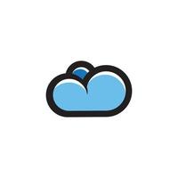 cloud vector, logo template design vector