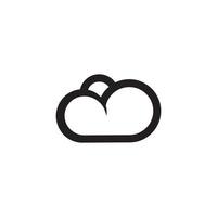 cloud vector, logo template design vector