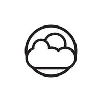 cloud vector, logo template design vector