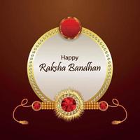 Happy raksha bandhan invitation greeting card with creative vector illustration on creative background
