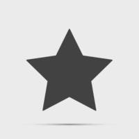 Star icon,Award symbol black icon on white background.vector illustration vector