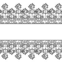 common rue, frame, border vector