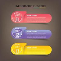 modern text box template, banner Infographics vector