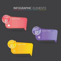 modern text box template, banner Infographics vector