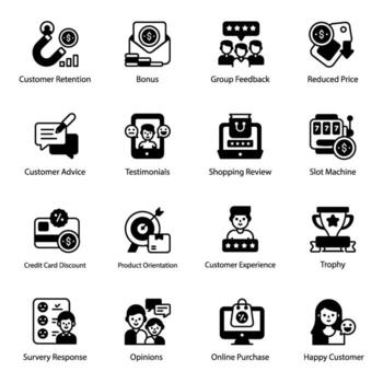 Customer Experience Elements vector