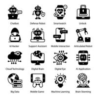 Robots and Future Technology vector