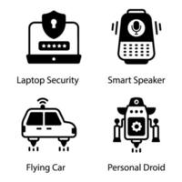AI and Technology Devices vector