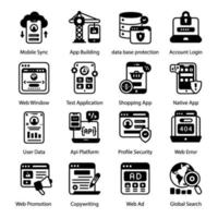 Web Data and Development vector